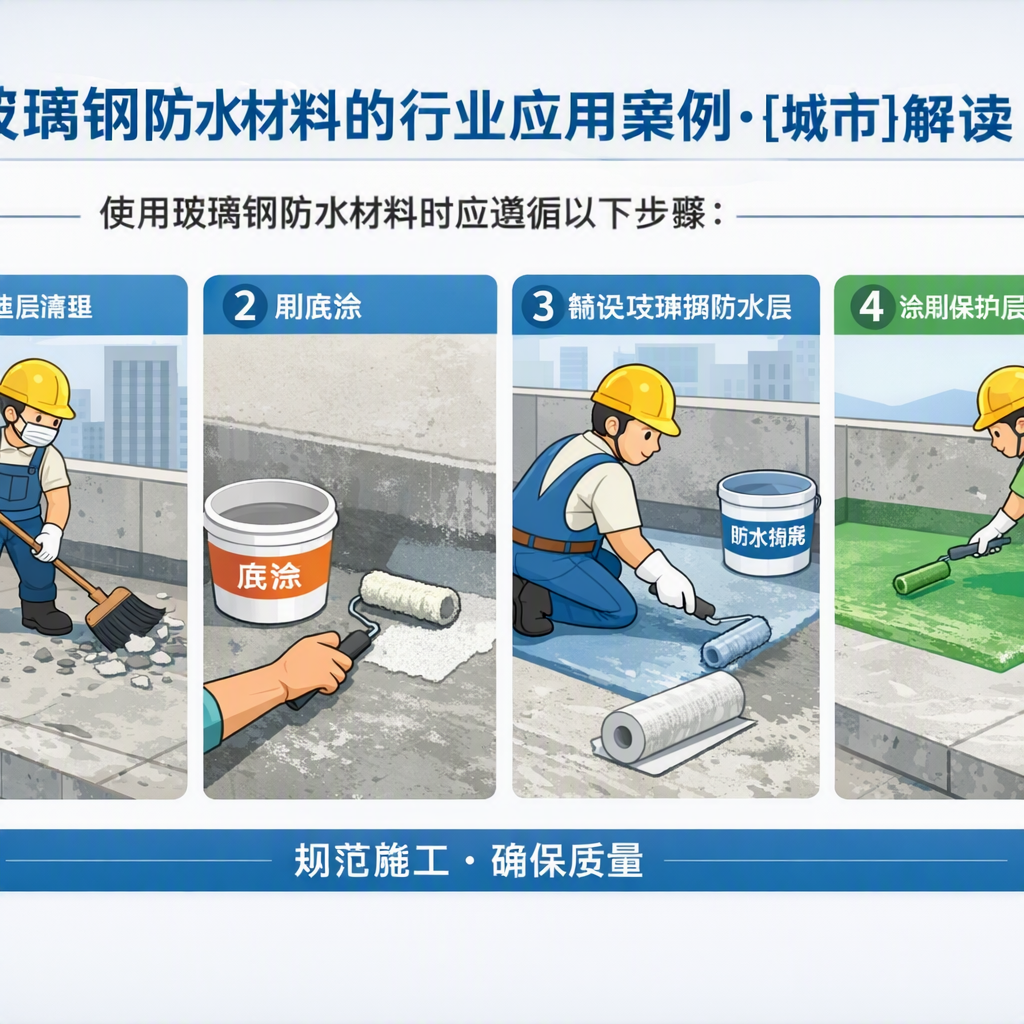玻璃钢防水材料的行业应用案例,资阳解读